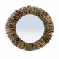 Miroir Soleil en Fibres Naturelles – Décoration Murale Bohème 65 cm