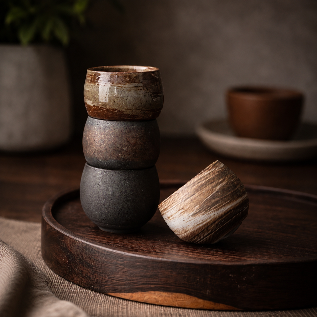 Tasse à espresso artisanale en grès
