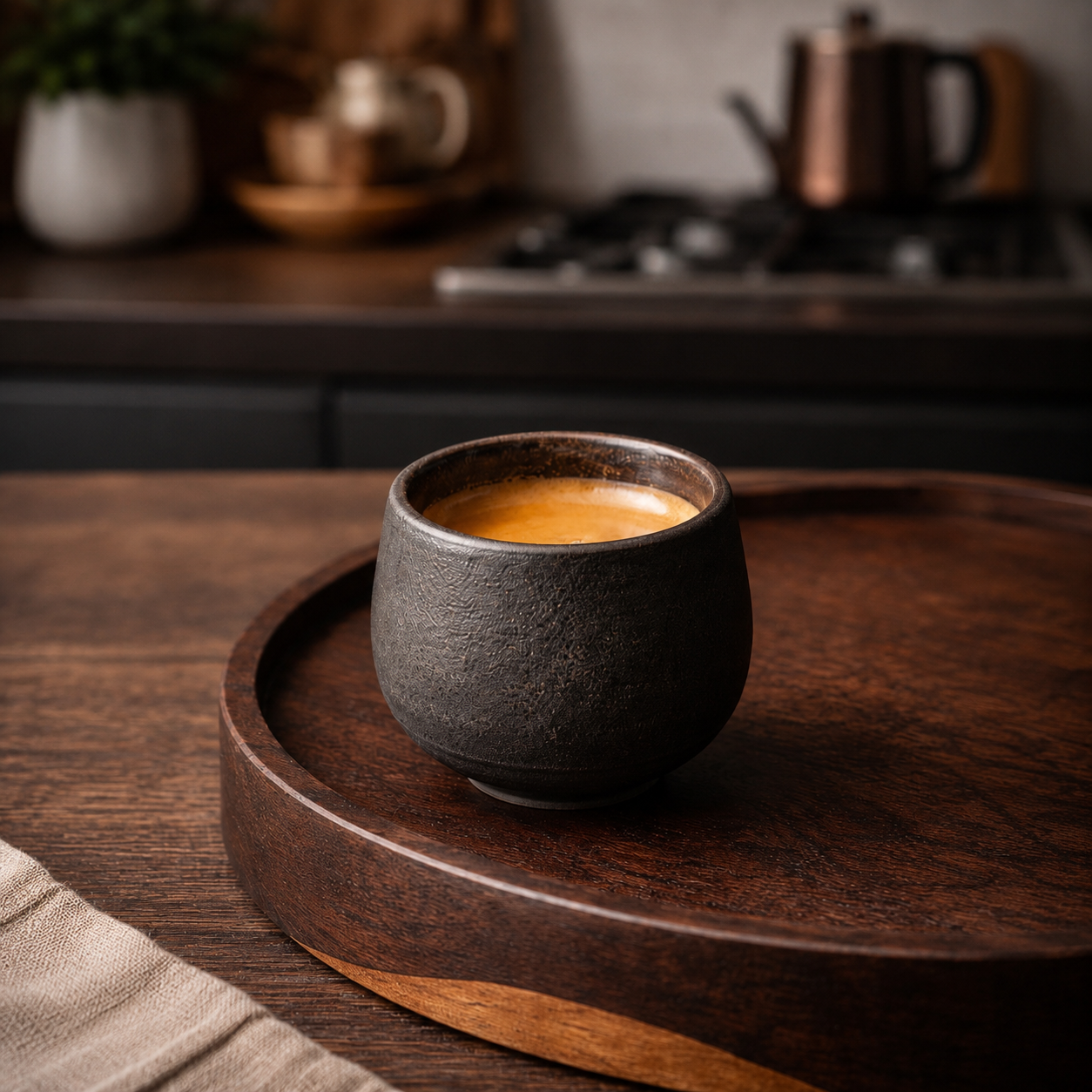 Tasse à espresso artisanale en grès