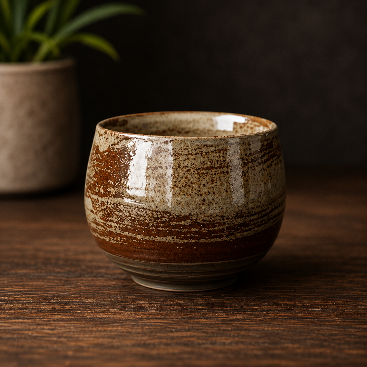 Tasse espresso grès artisanal wabi-sabi bohème japonais