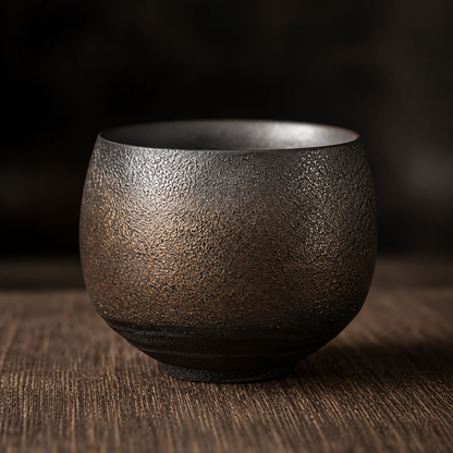 Tasse espresso grès artisanal wabi-sabi bohème japonais