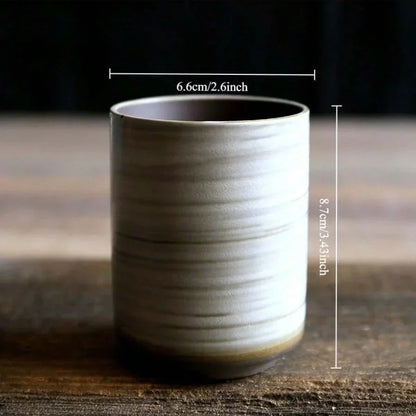 Tasse en céramique artisanale – Émail texturé