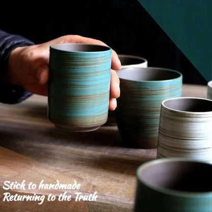 Tasse en céramique artisanale – Émail texturé