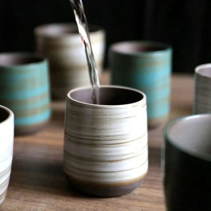 Tasse en céramique artisanale – Émail texturé