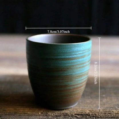 Tasse en céramique artisanale – Émail texturé