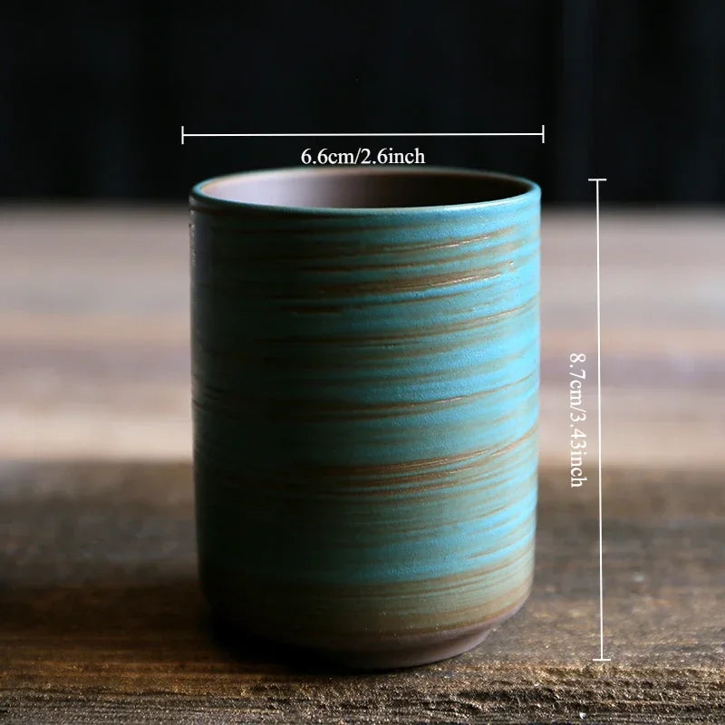 Tasse en céramique artisanale – Émail texturé