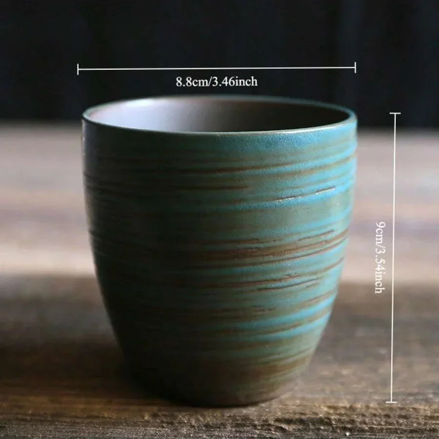 Tasse en céramique artisanale – Émail texturé