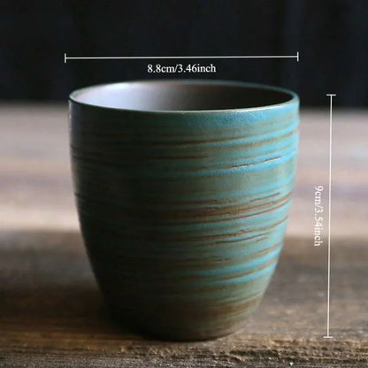 Tasse en céramique artisanale – Émail texturé