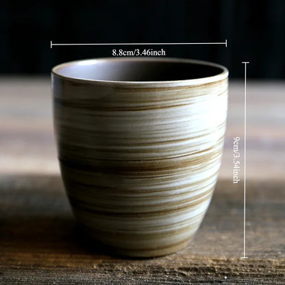 Tasse en céramique artisanale – Émail texturé