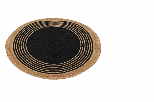 Tapis rond en jute – Style bohème chic