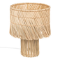 Lampe en fibres naturelles tressées – Style bohème chic